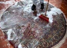 طریقه شستن فرش دستبافت ابریشمی
